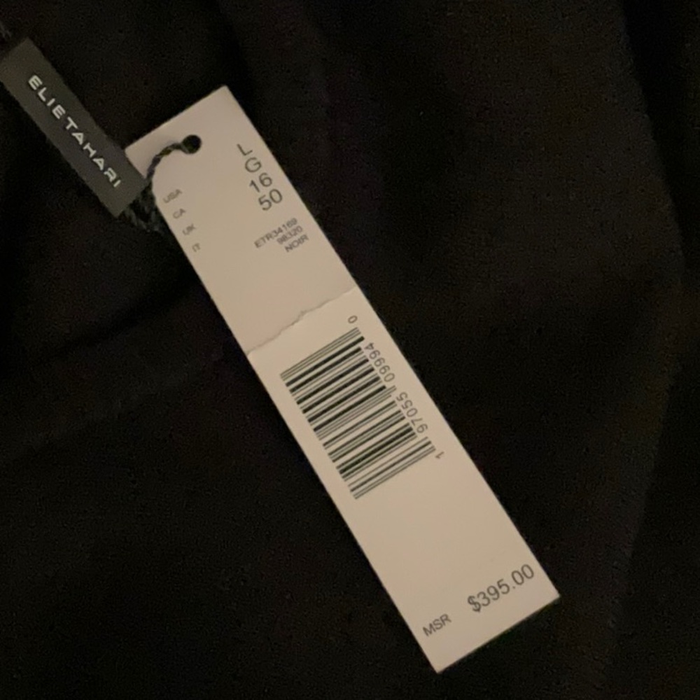 Elie Tahari leather The Amalia Pleated Mixed Media Sweater Dress
Color black - Picture 13 of 13